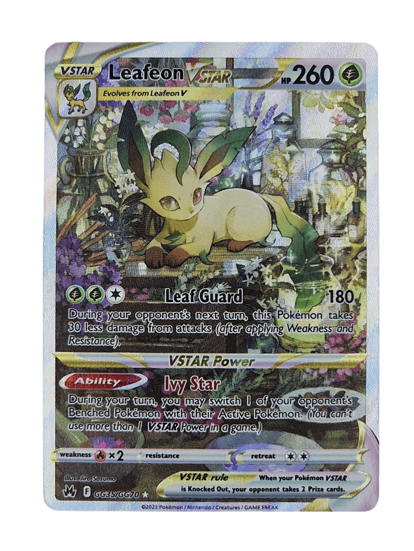 Pokémon, Leafeon VStar (Engelse) single card - PKMSTORAGEZ