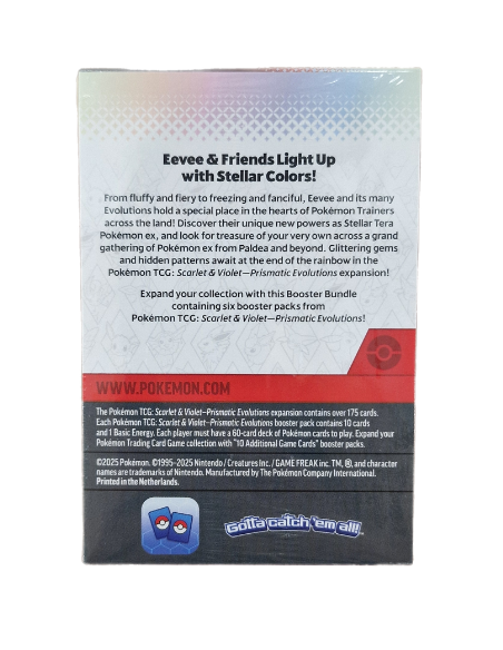 Pokémon Prismatic Evolutions, (Engels) booster bundle - PKMSTORAGEZ