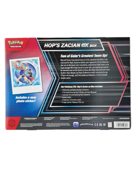 Pokémon Hop's Zacian EX (engels) collection box - PKMSTORAGEZ