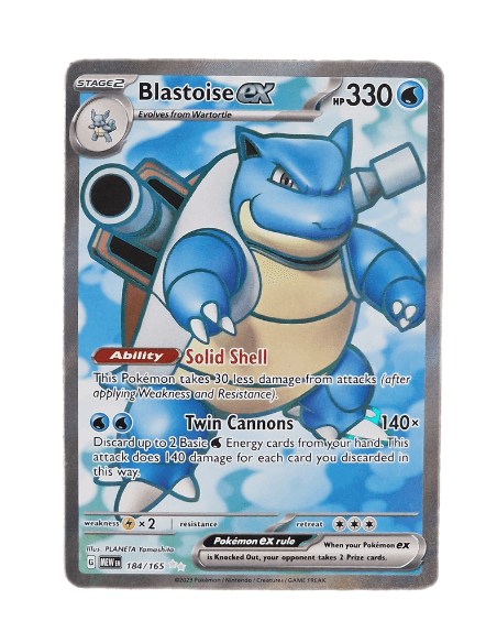 Pokémon, Blastoise EX (Engelse) single card - PKMSTORAGEZ