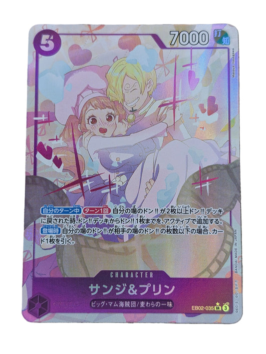 One Piece, Sanji & Pudding Alternate Art (Japanse) single card - PKMSTORAGEZ