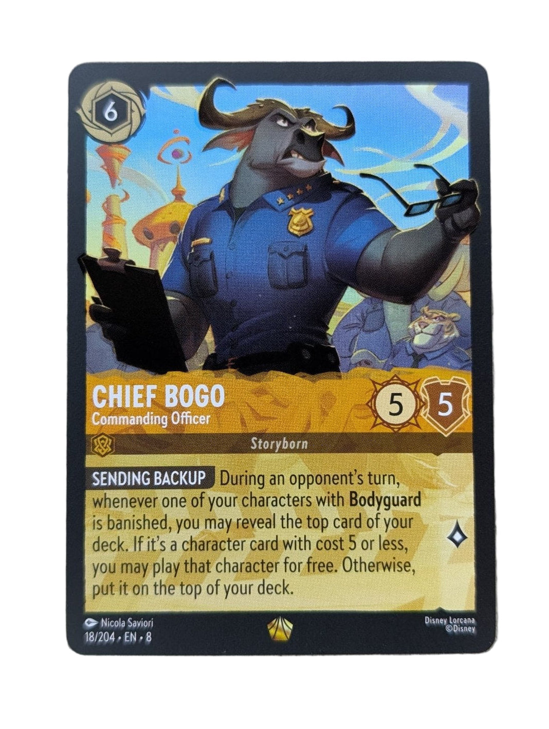 Lorcana, Chief Bogo - Commanding Officer (Engelse) single card - PKMSTORAGEZ